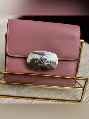 Coach Eliza Small Wallet True Pink Refined Calf Leather